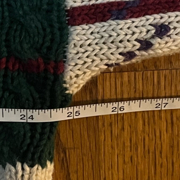 Vintage 1990s Van Heusen Knitted Crewneck Sweater Pattern Grandpa Sweater sz L - Picture 9 of 11